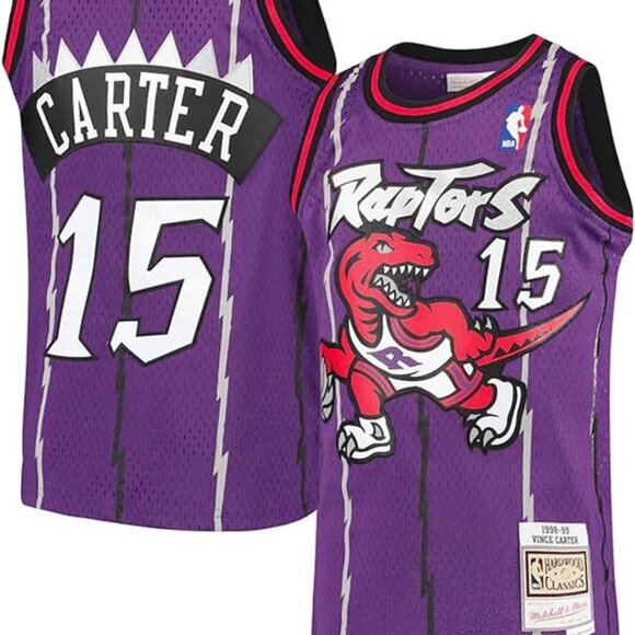 Mitchell & Ness Toronto Raptors Vince Carter 1998 - 99 NBA Basketball Jersey - Picture 1 of 10